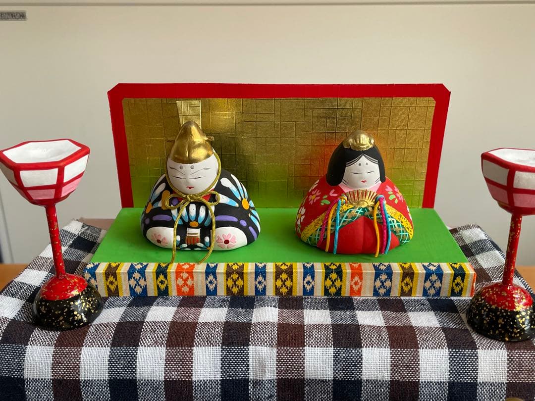 津屋崎人形　お雛様　雛人形　民芸品　土人形　豆雛