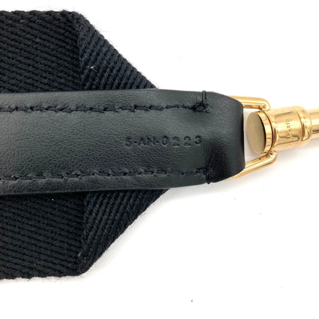 極美品 セリーヌ ショルダーストラップ デカロゴ 黒 CELINE 肩紐 ベルト