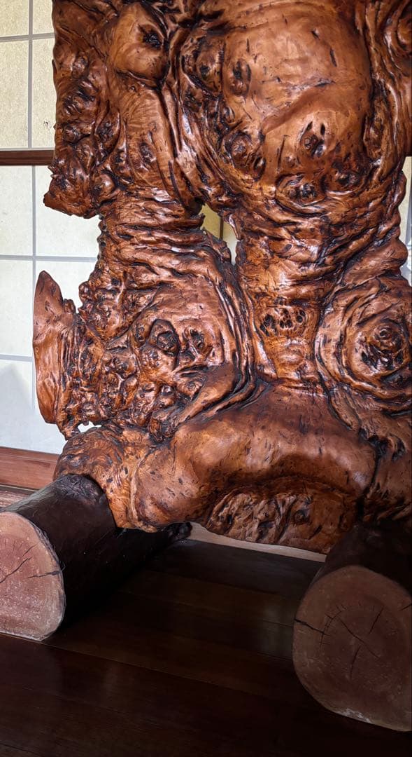 衝立　木製　つい立　オブジェ　置物　インテリア　ヴィンテージ　和風　日本家屋