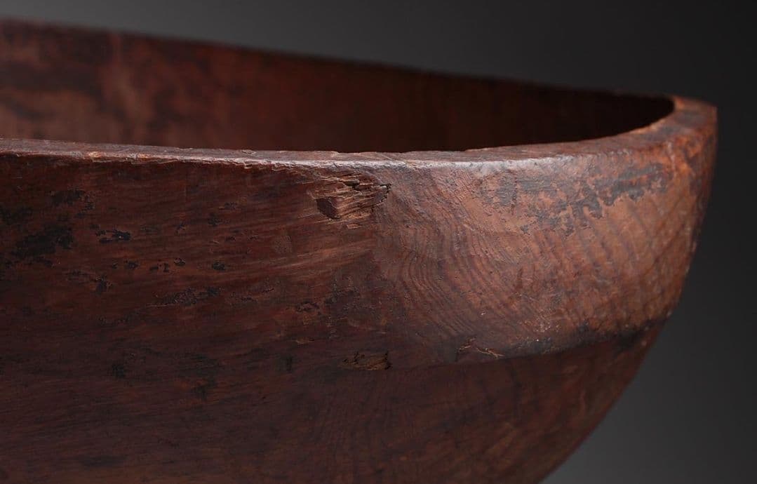 希少 李朝 無垢材 ボウル 大きな 木鉢 こね鉢 古民芸 古道具 古美術