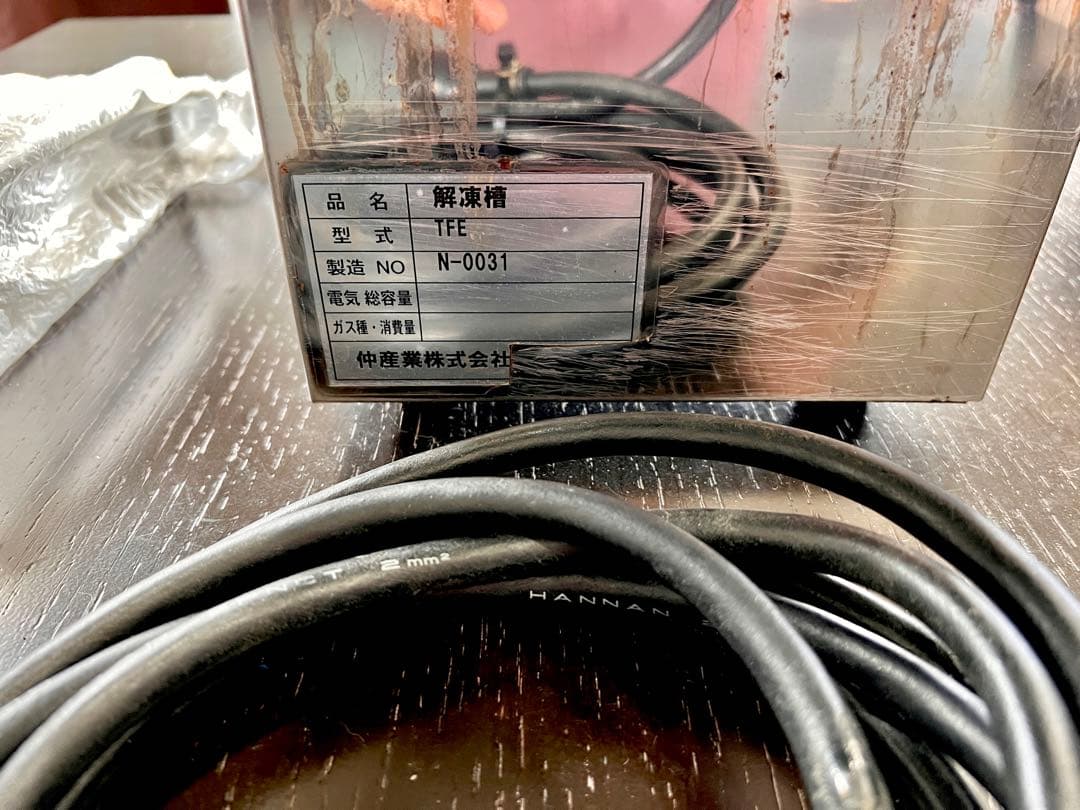 ゆで麺機 冷凍麺釜　卓上　業務用　TFE型　電気調理器具 100V ステンレス製