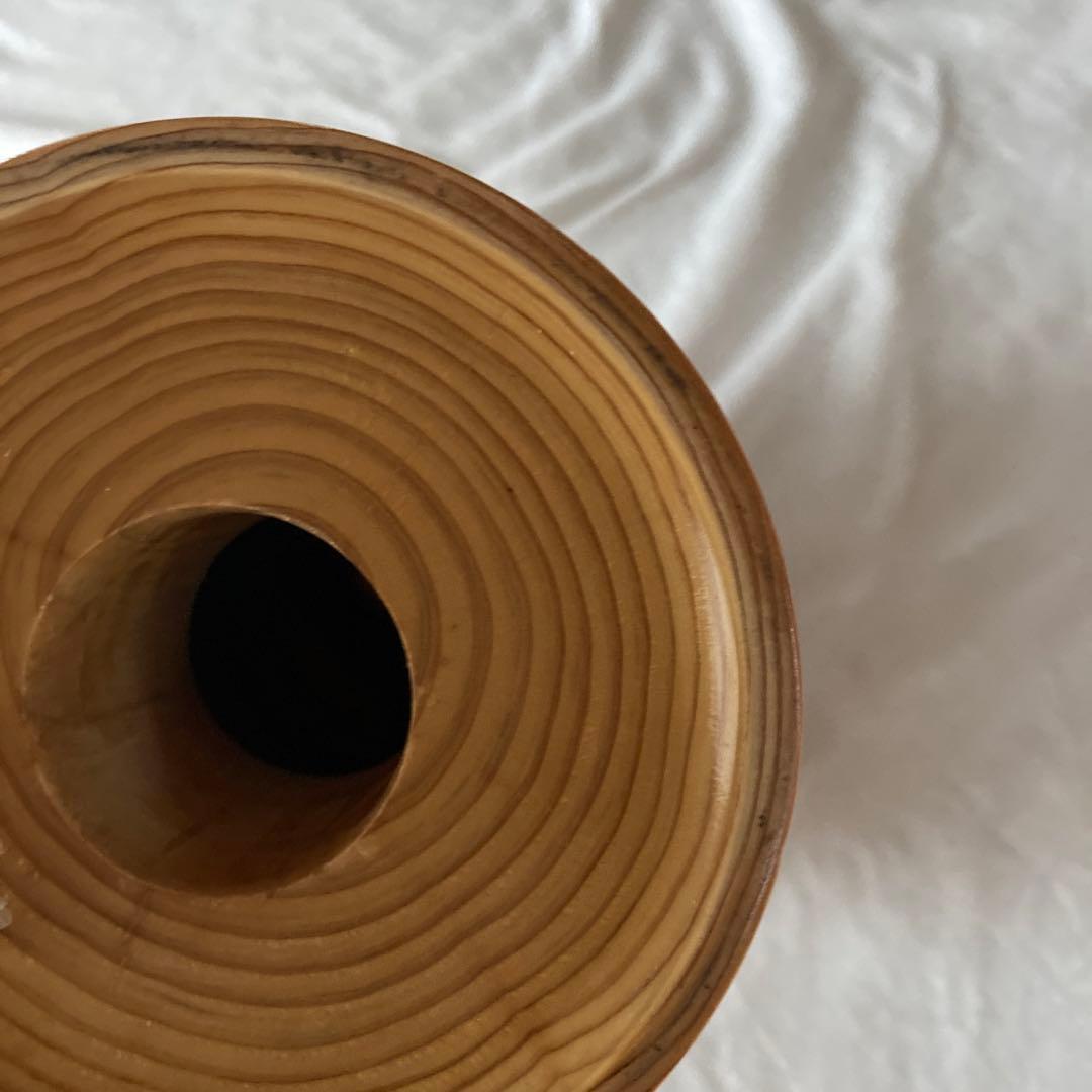 古道具　木工花瓶