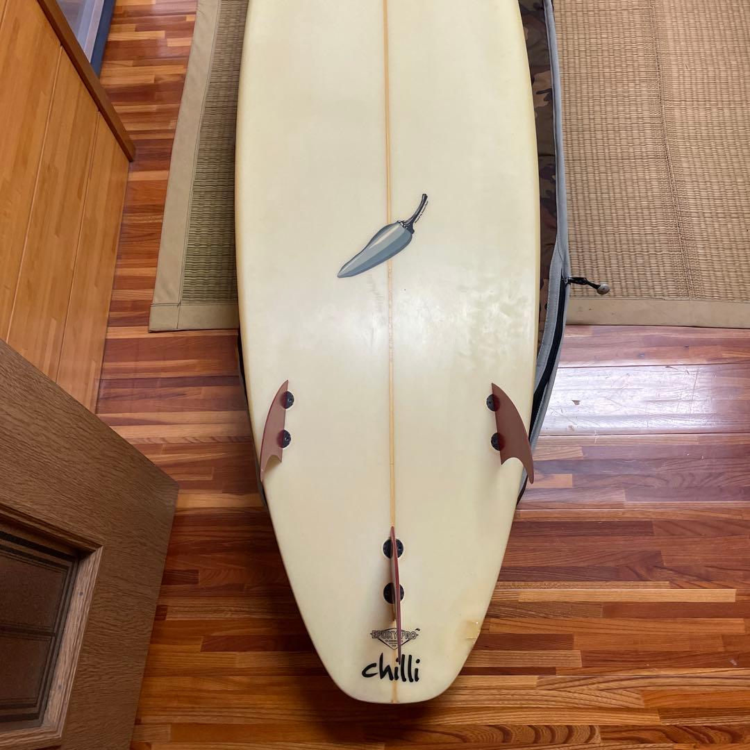 chilli サーフボード　XTR ！フィン、ハードケースセット