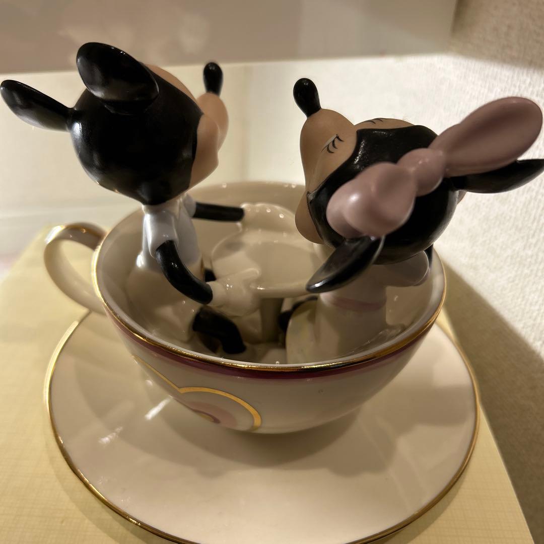 LENOX ミッキー・ミニー ティーカップ置物