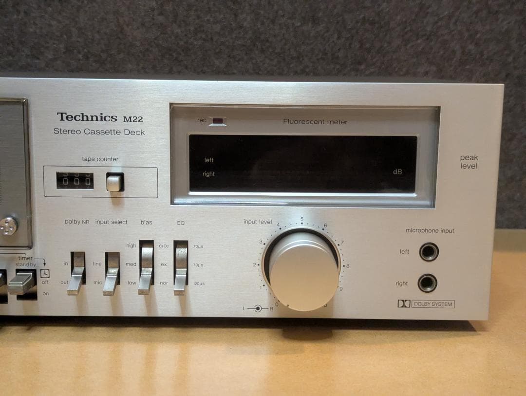 【ダニエル】Technics RS-M22 カセットデッキ FLメーター