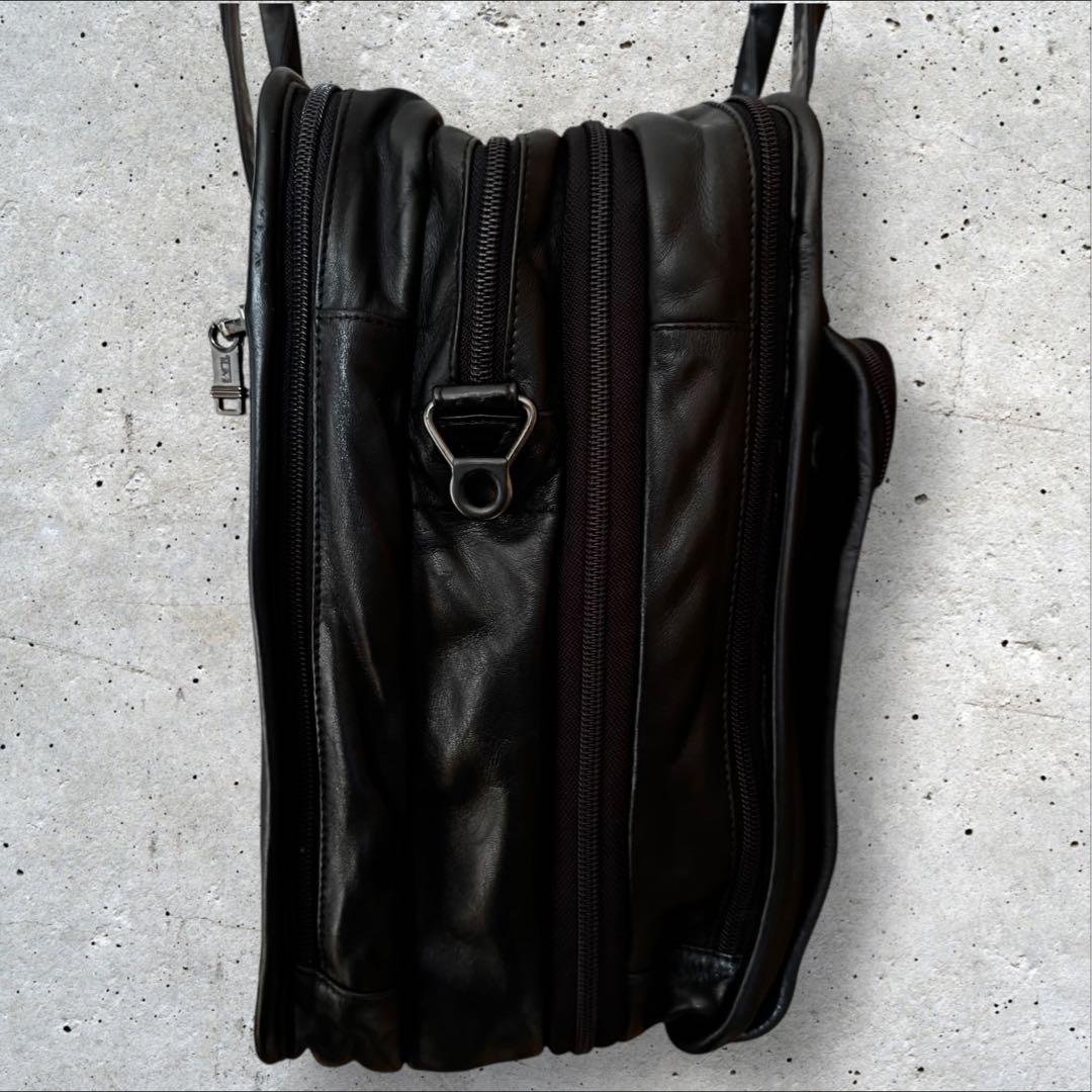 TUMI ミディアム エクスパンダブル オーガナイザー ブリーフ オールレザー