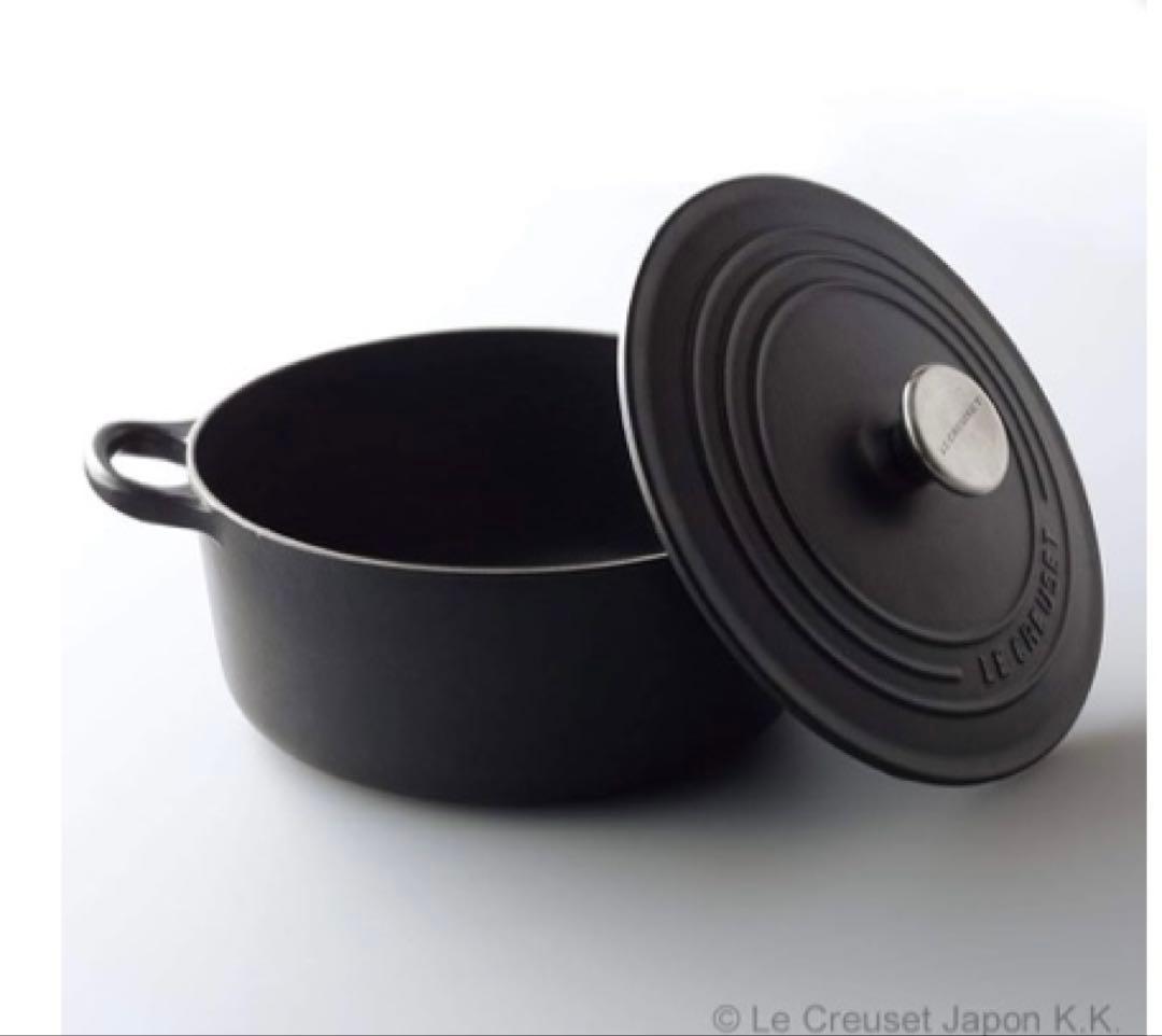 ★未使用【LE CREUSET】ル・クルーゼココットロンド24cmマットブラック