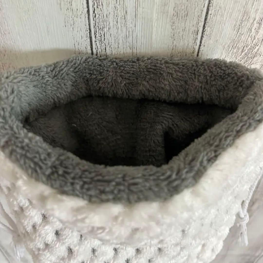 フクモモ仲良し巾着ポーチ　かのこホワイト