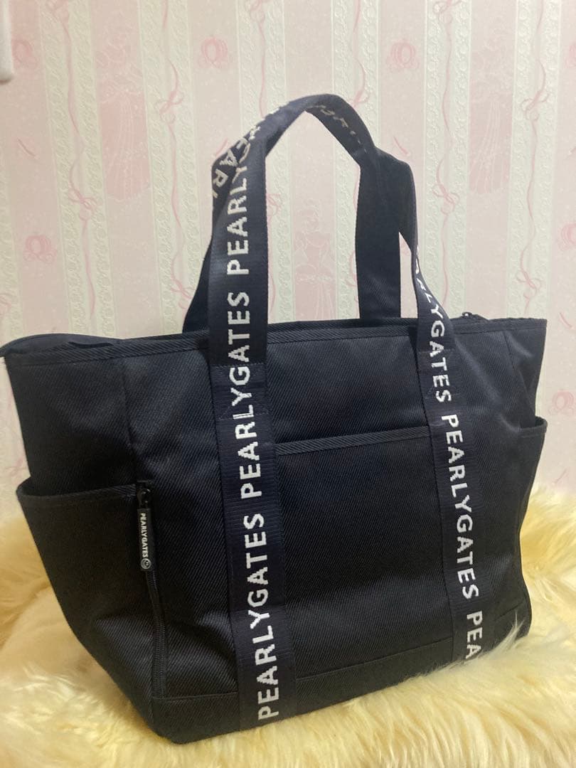 【美品】PEARLY GATES パーリーゲイツロッカーバッグ 大型 ネイビー