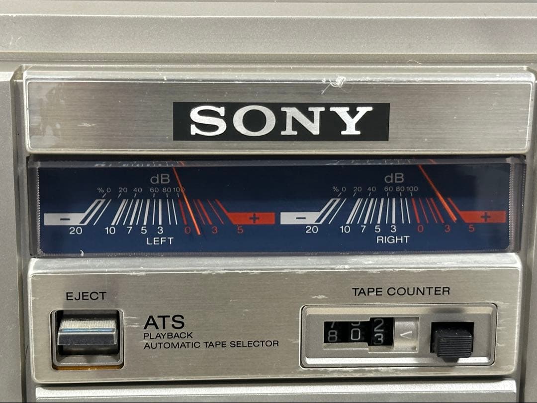 動作品　SONY ソニー ラジカセ CFS-77 昭和レトロ ラジオ　エナジー