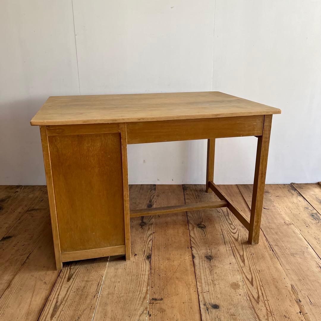 アンティーク 片袖机 デスク テーブル モダン レトロ