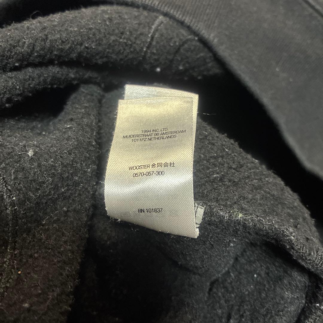 Supreme ブラック ジップアップ スウェットL短丈 BOXシルエット