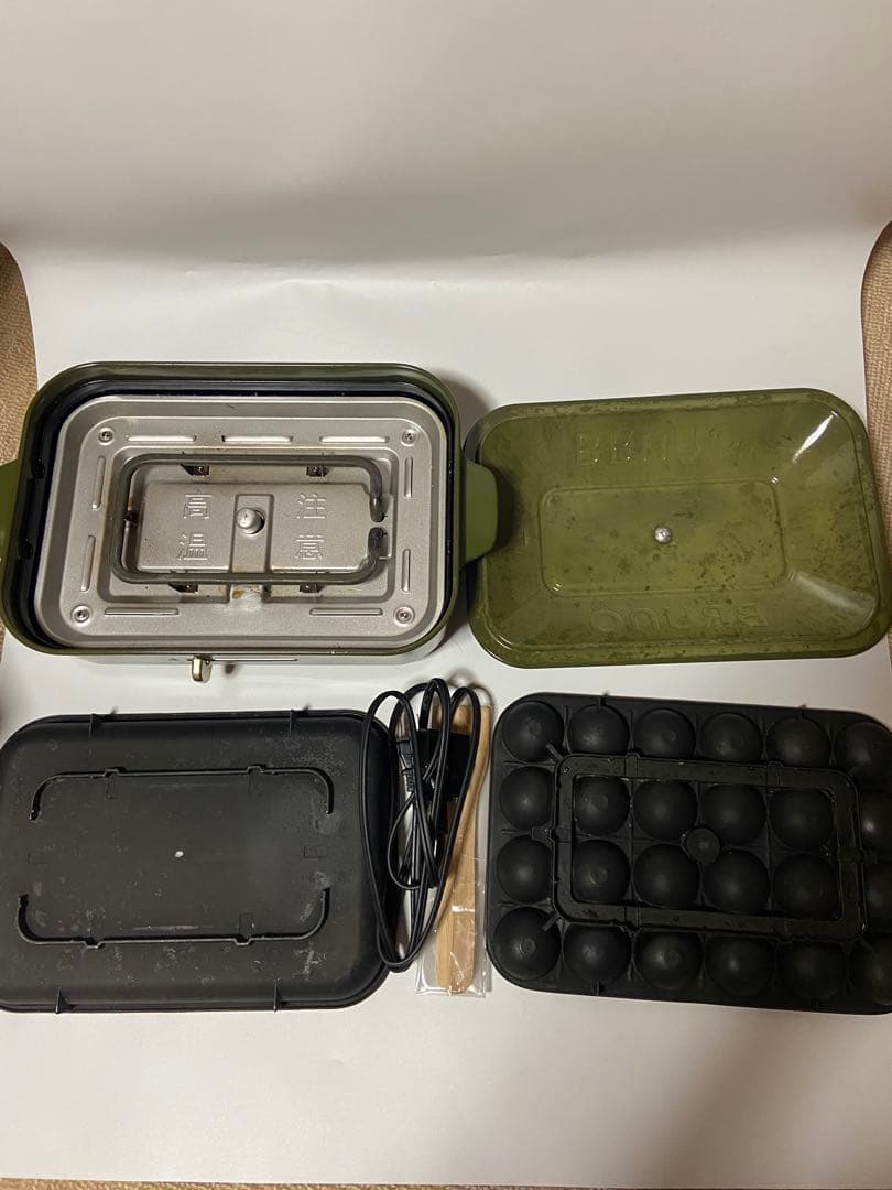 【廃盤・送料込み】BRUNOブルーノたこ焼きホットプレートBOE021-MSGR