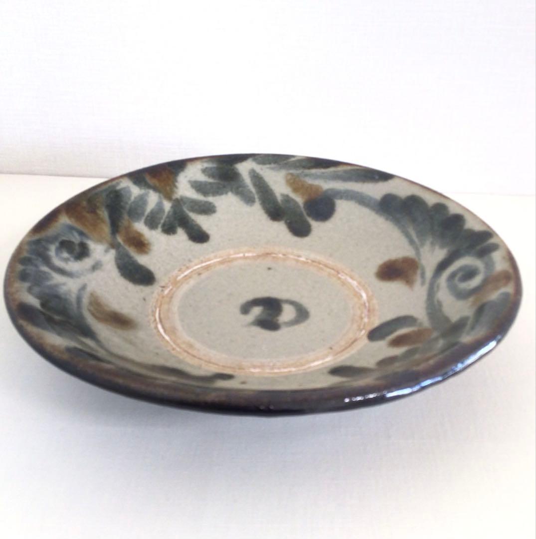新品 菅原謙 10寸皿 やちむん 大皿料理 定価28000 フルーツ皿 工芸品