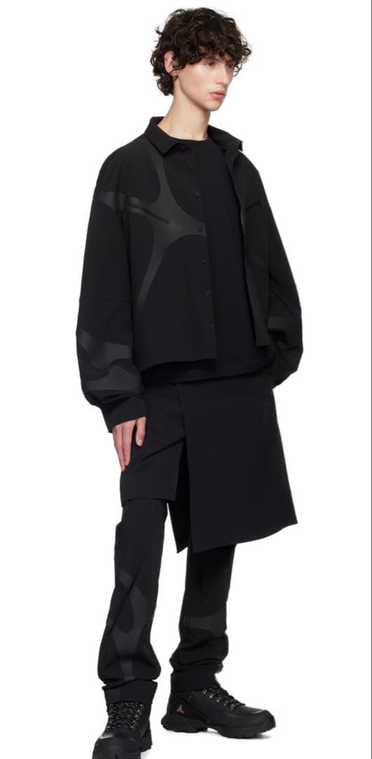 HELIOT EMIL ブラック Insterno シャツ