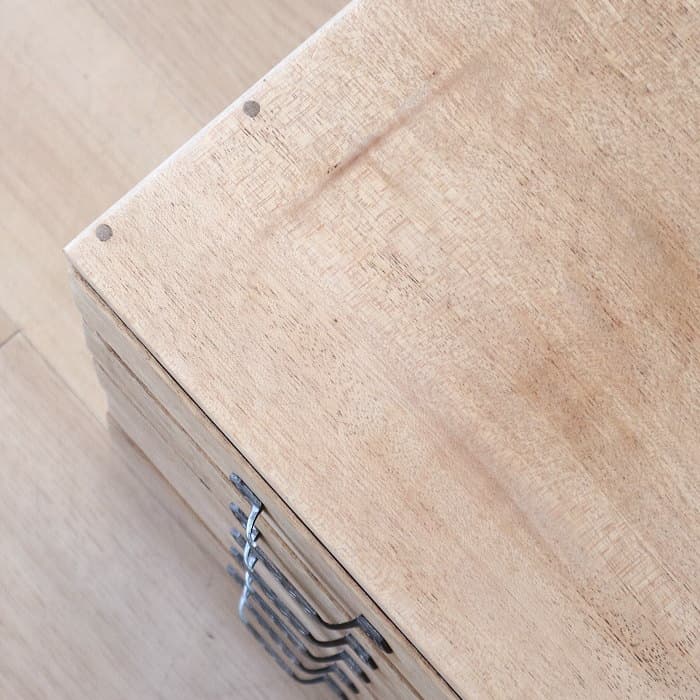 アンティーク ラワン材 整理箱 タンス 古家具 引き出し5杯 無塗装