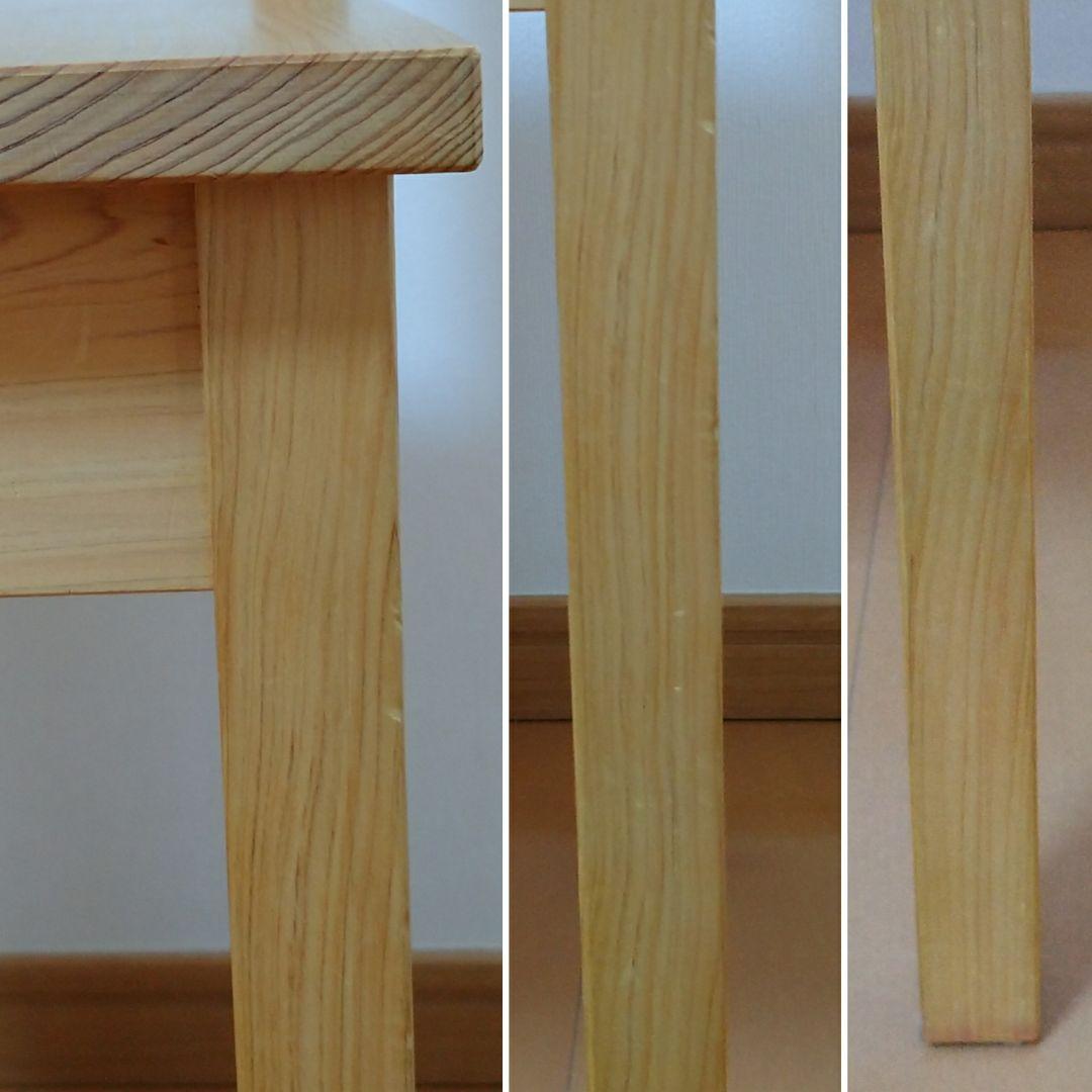 日本製　キシル　国産ヒノキ　無垢材　軽量　木製 椅子　簡易椅子