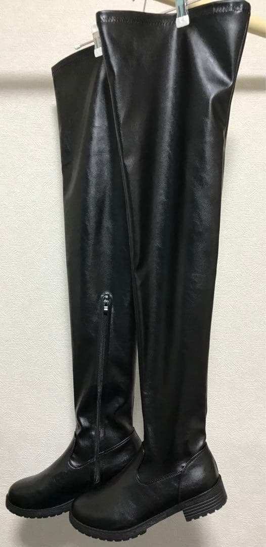 海苔ピーマン　ニーハイ・サイハイブーツ 2点セットサイズ27㎝