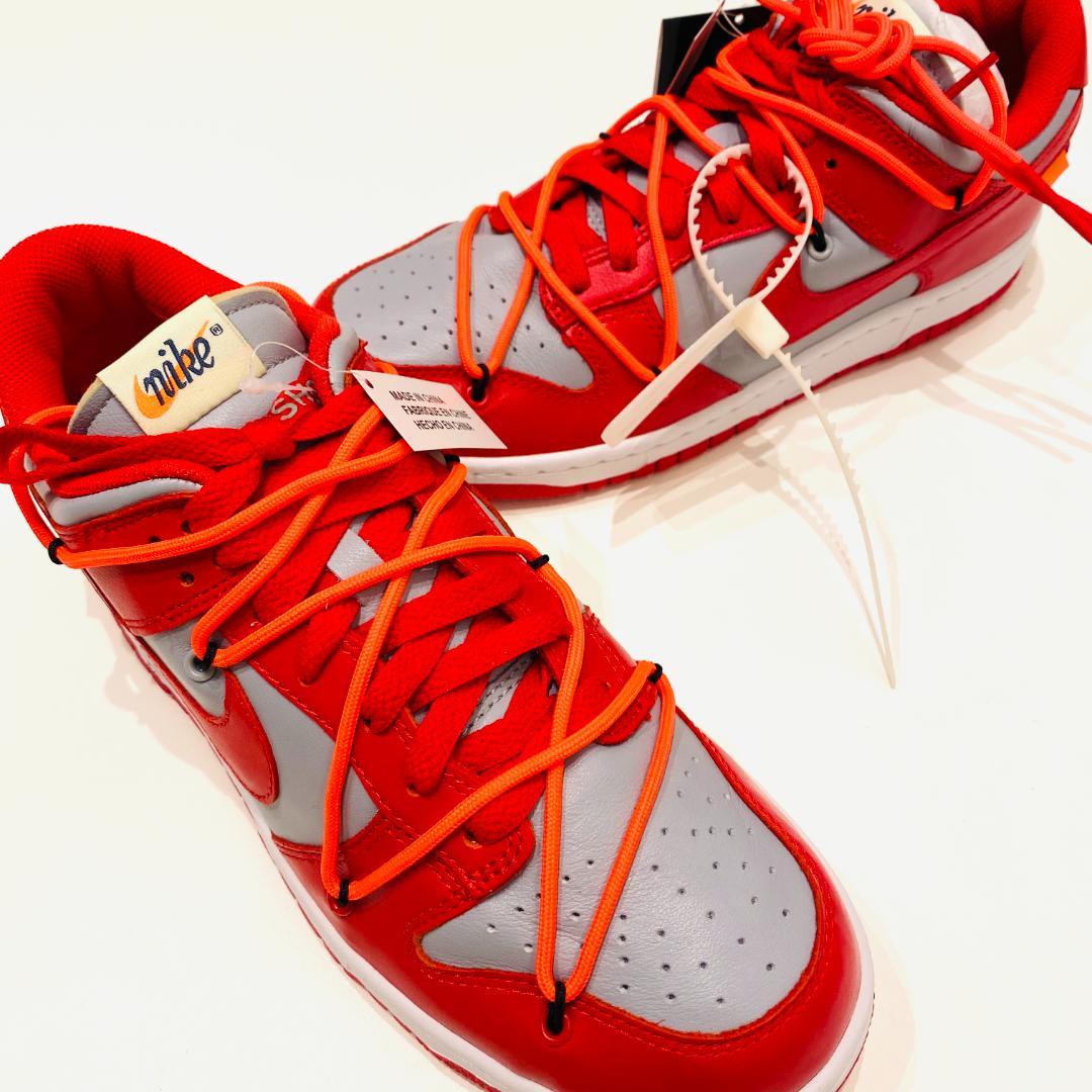 新品 OFF-WHITE×NIKE DUNK LOW LTHR OW 26cm