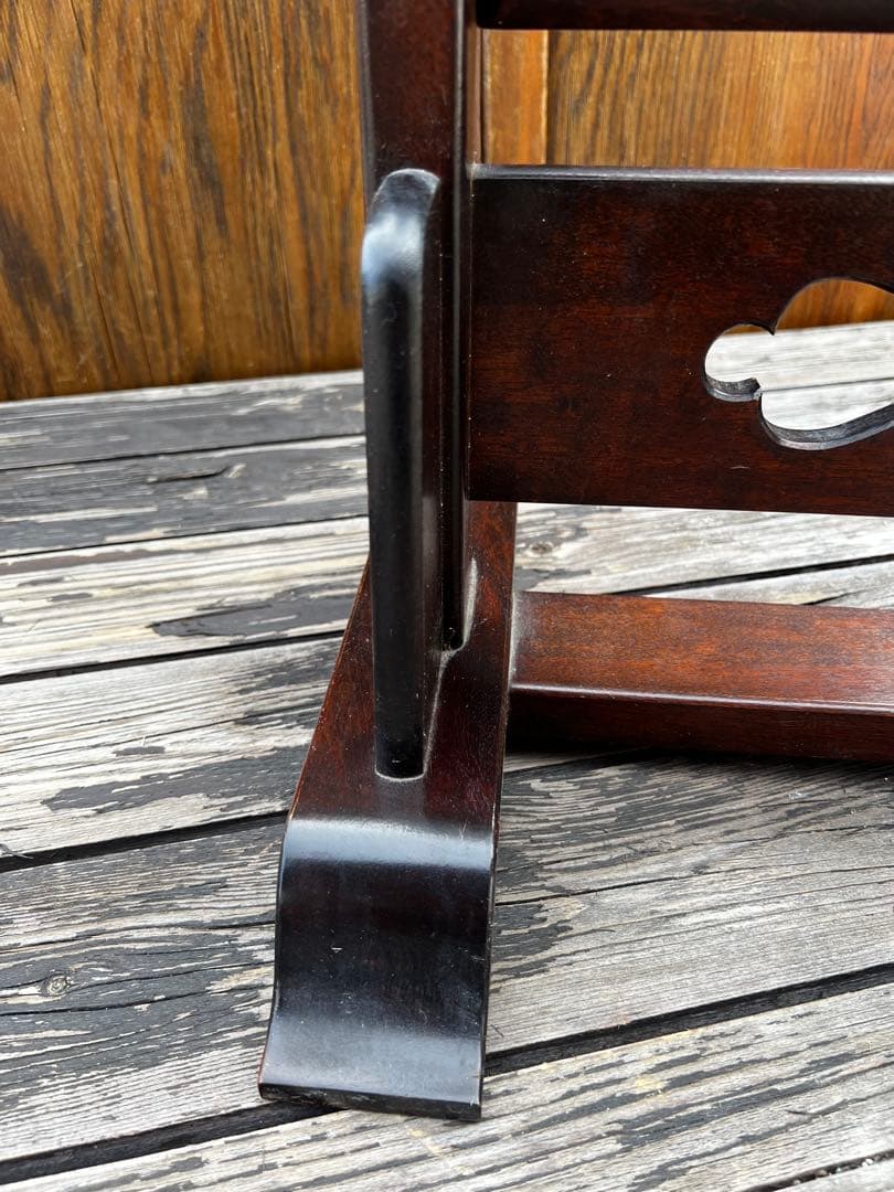 松本民芸家具 姿見 スタンドミラー 透かし彫り 民藝家具 定価12万円