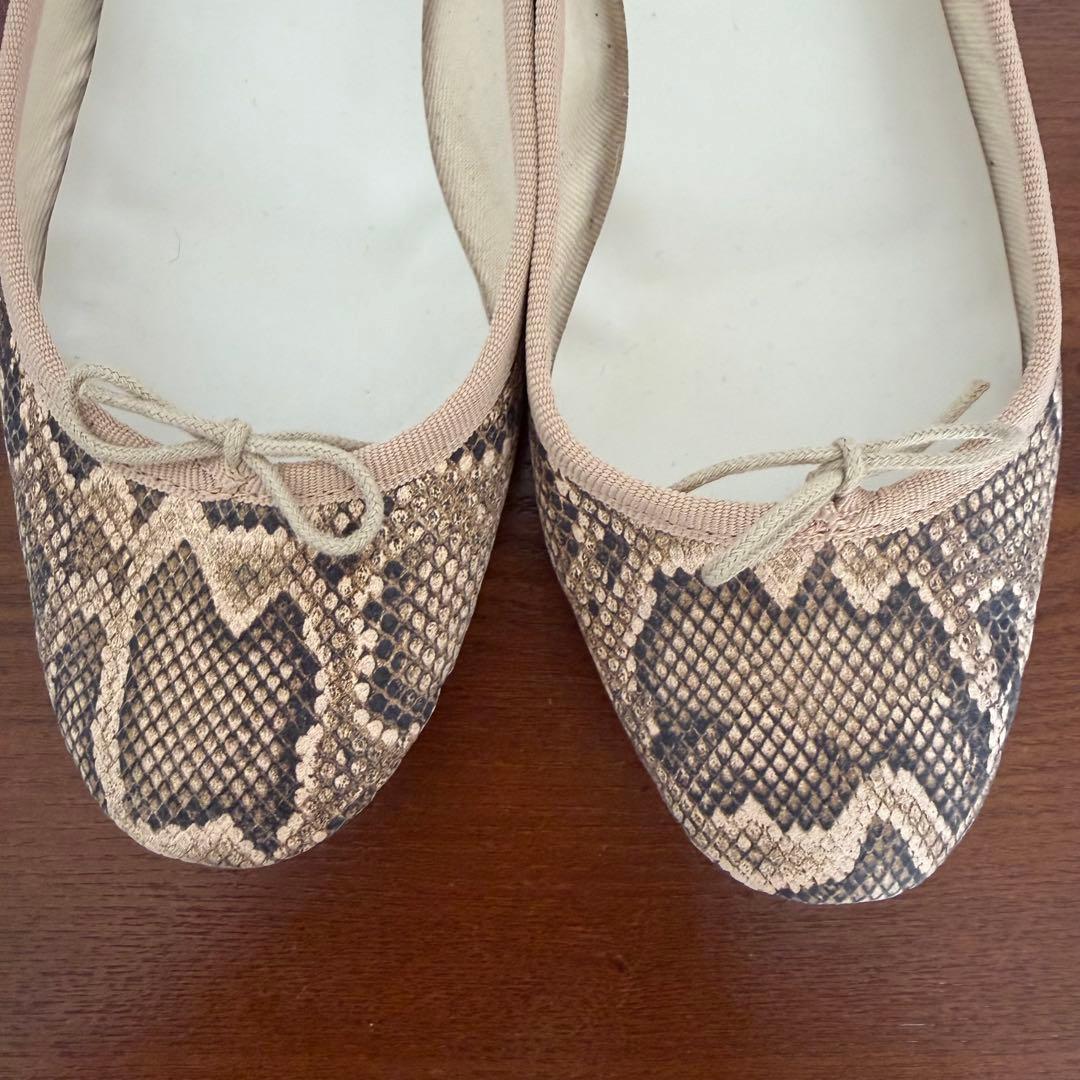 レペット パイソン柄 バレリーナ 37.5