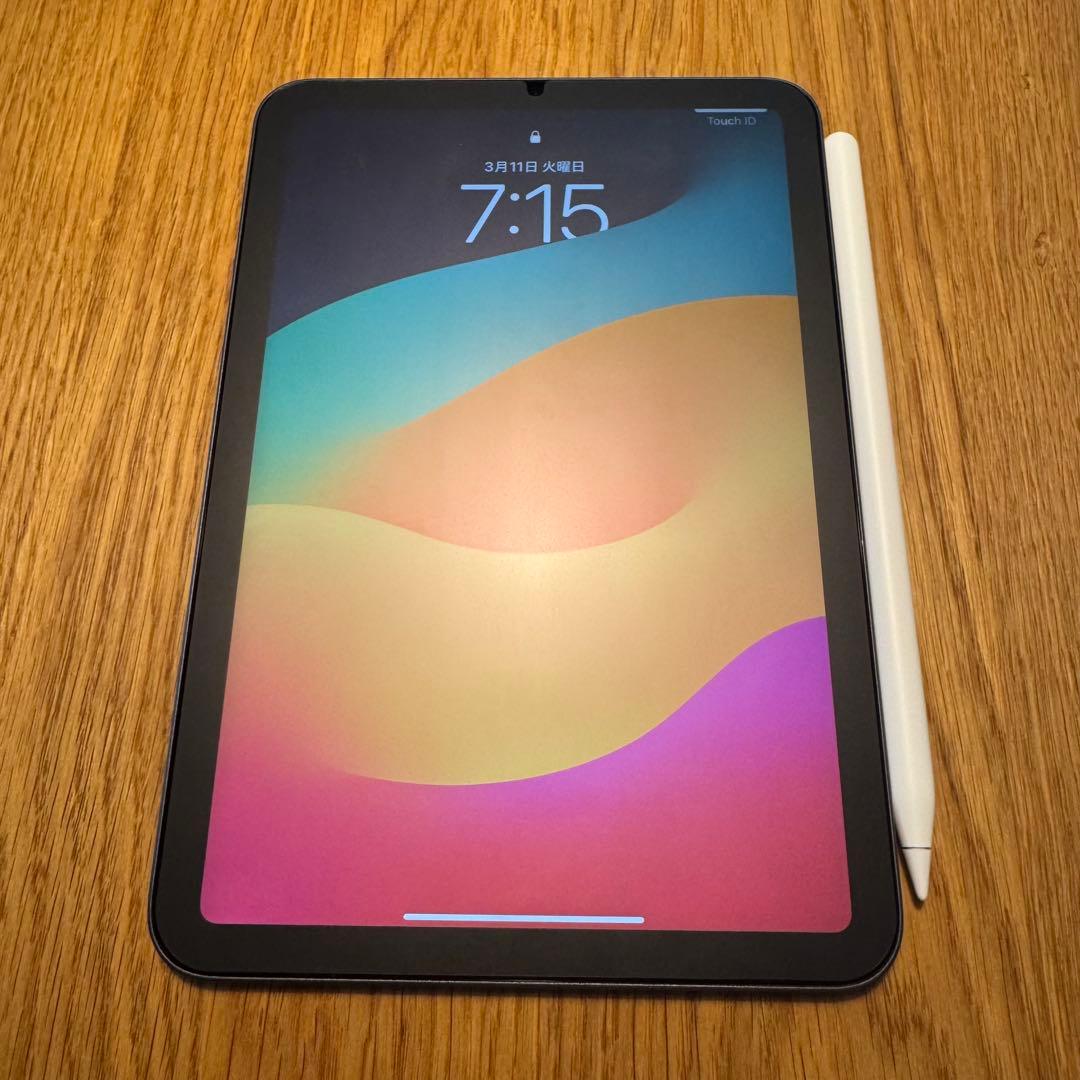 みんちゃん:iPad mini 第6世代 Wi-Fi 64GB 本体+ペン