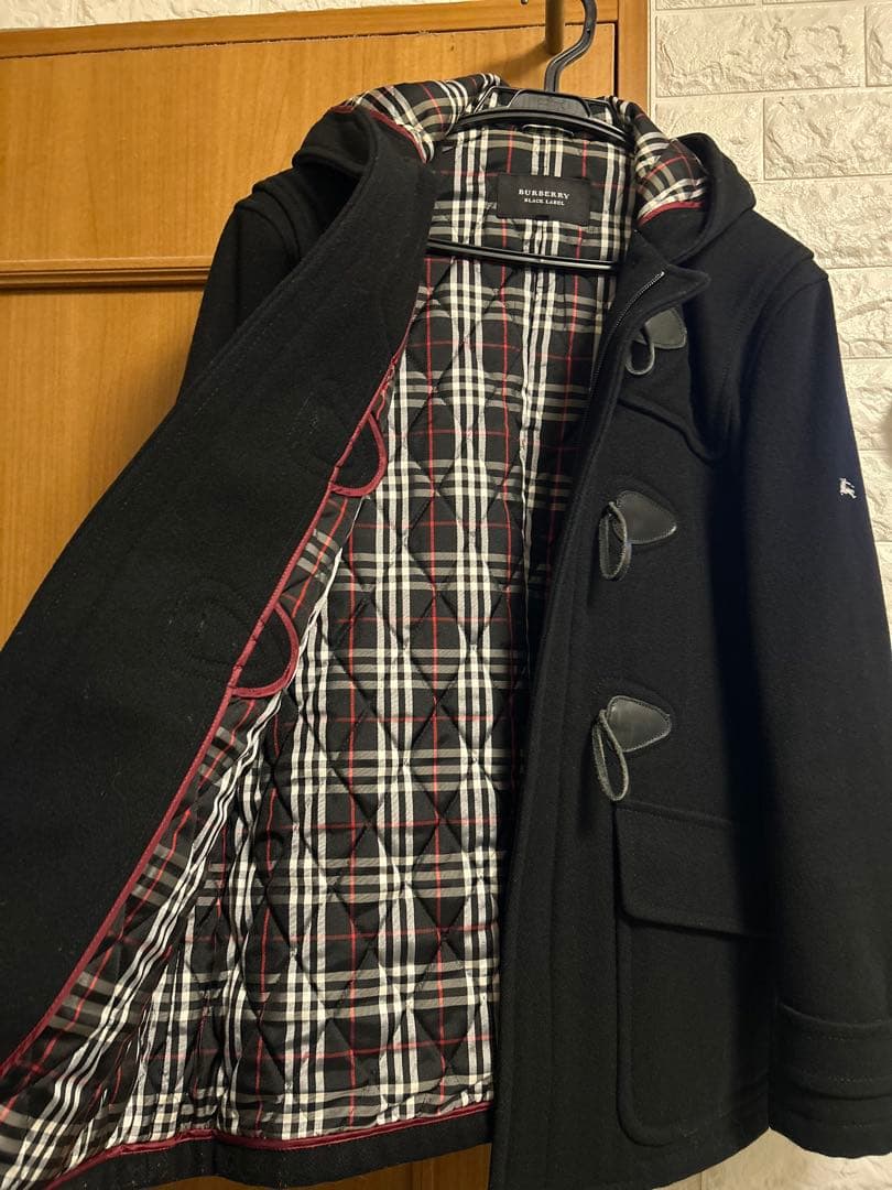 バーバリー ダッフルコート 美品ブラック