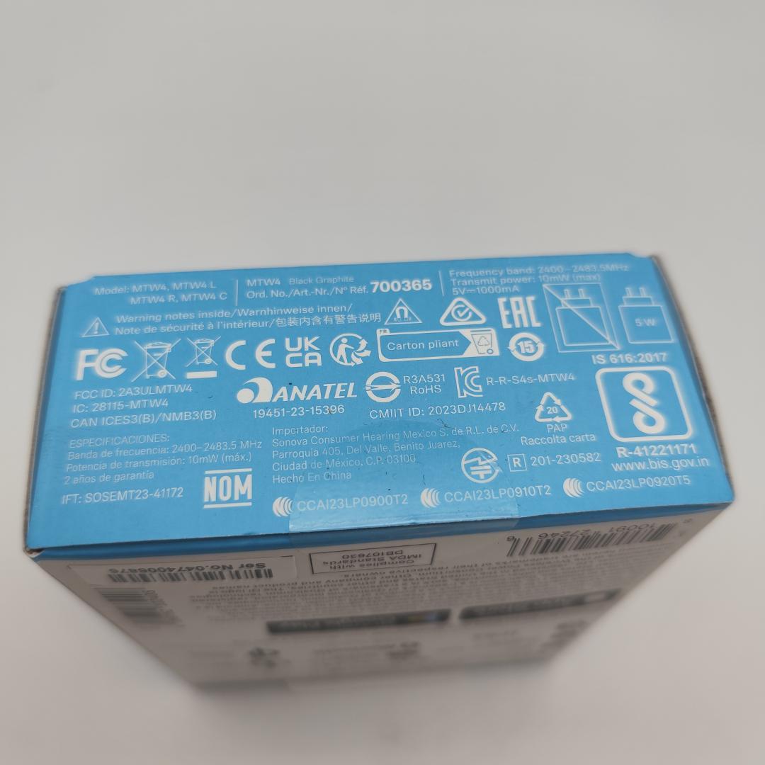 SENNHEISER MOMENTUM TW4 ANC ワイヤレスイヤホン 黒