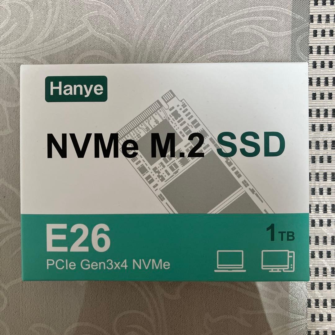 内蔵型SSD Hanye E26 1TB PCIe Gen 3 x4 M.2 NVMe SSD