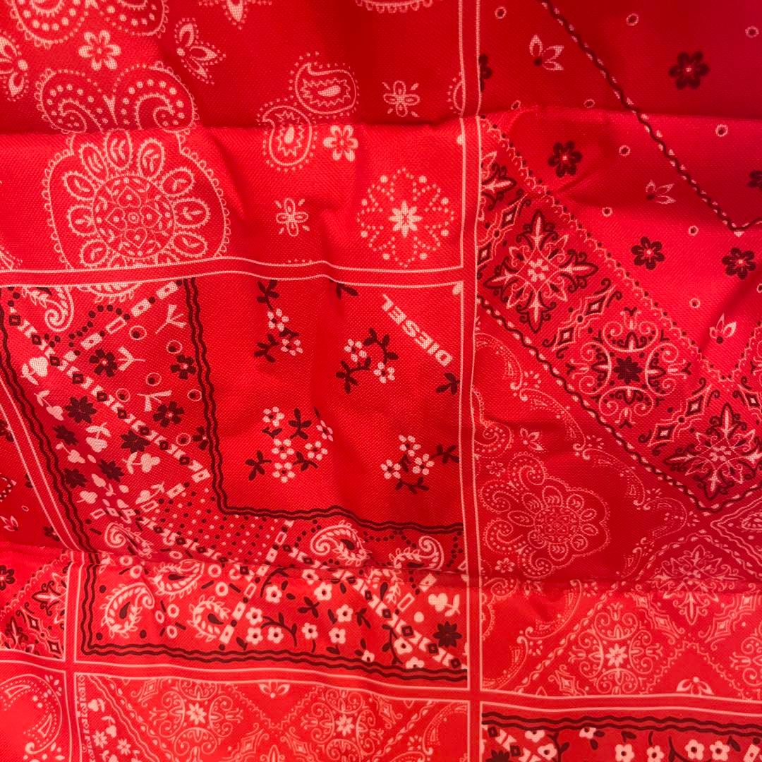 新品　DIESEL ディーゼル アウトドアチェア　 赤 ペイズリー柄