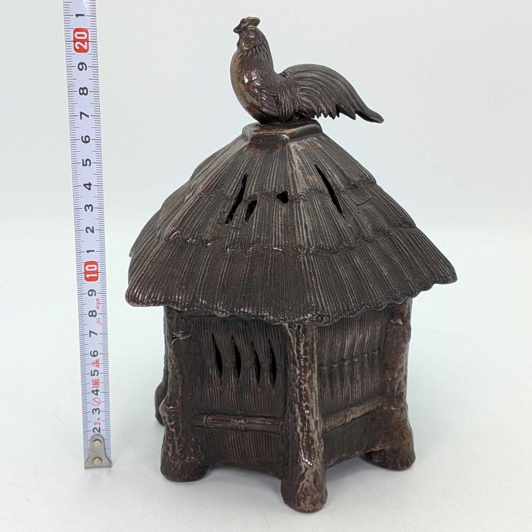 明治大正期 備前焼 葛屋香炉 合箱 香爐 酉摘み 在銘 香道具 抹茶道具 茶器