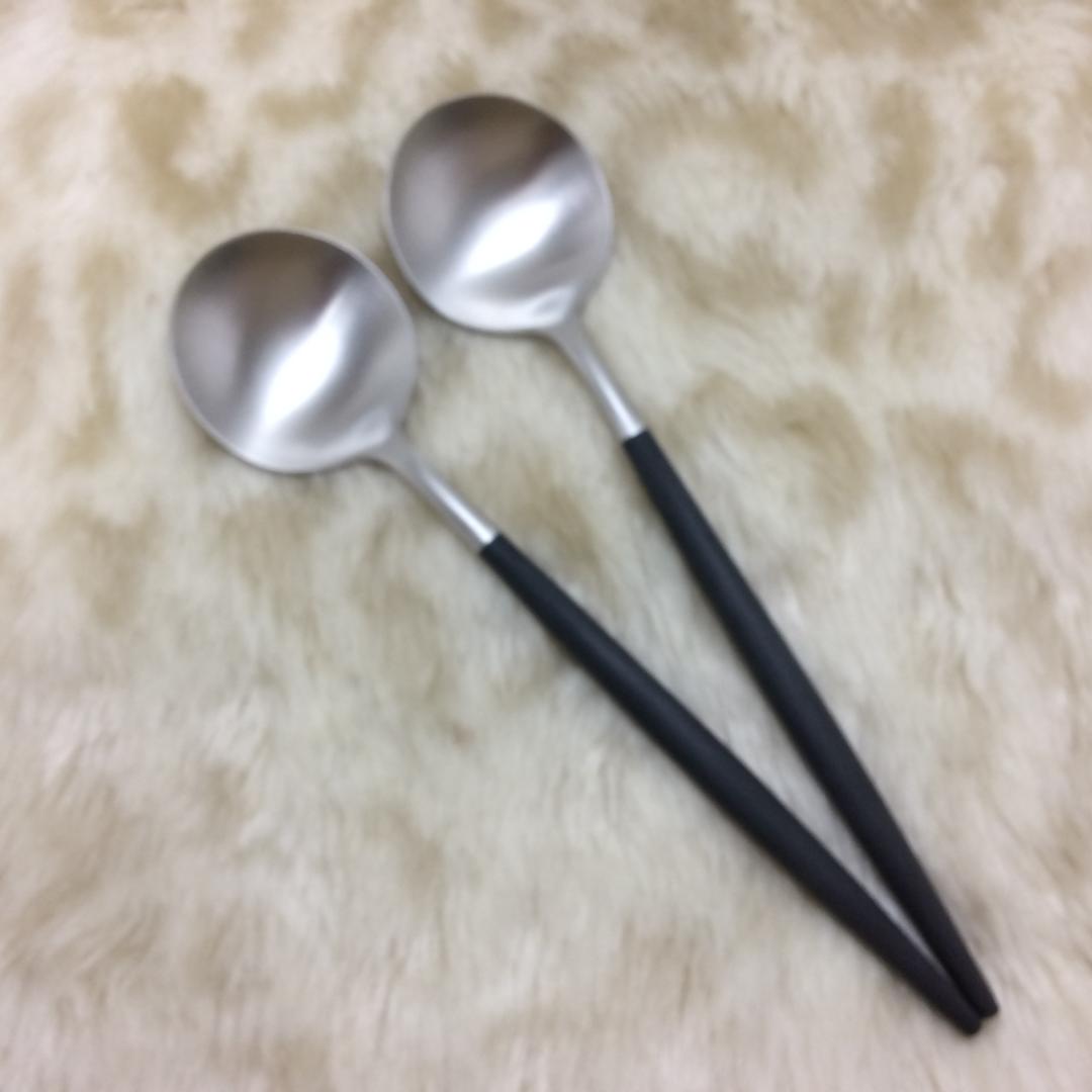 セール価格！　クチポール　GOAブラック＆シルバー　ディナー　３種×各２