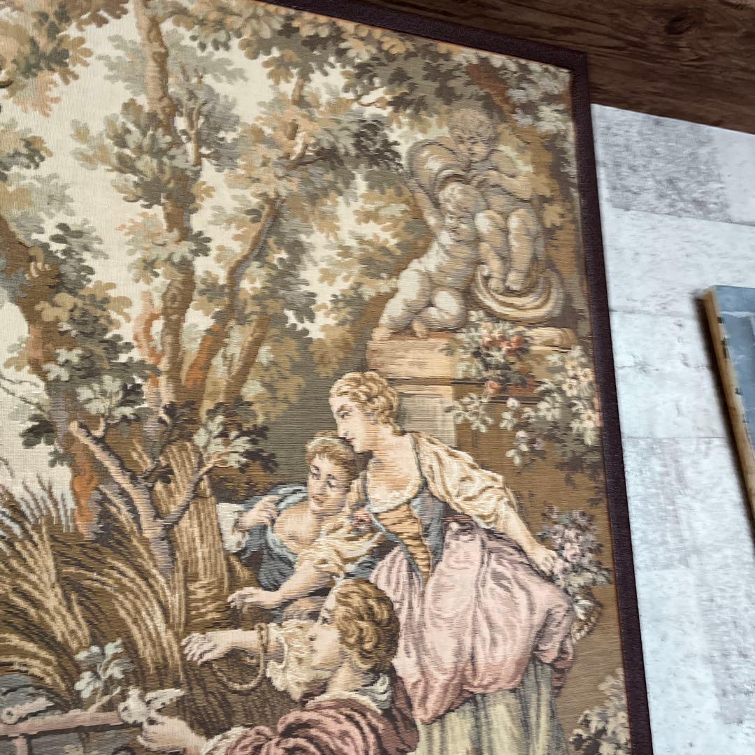 大型 バロックスタイル タペストリー 田園風景