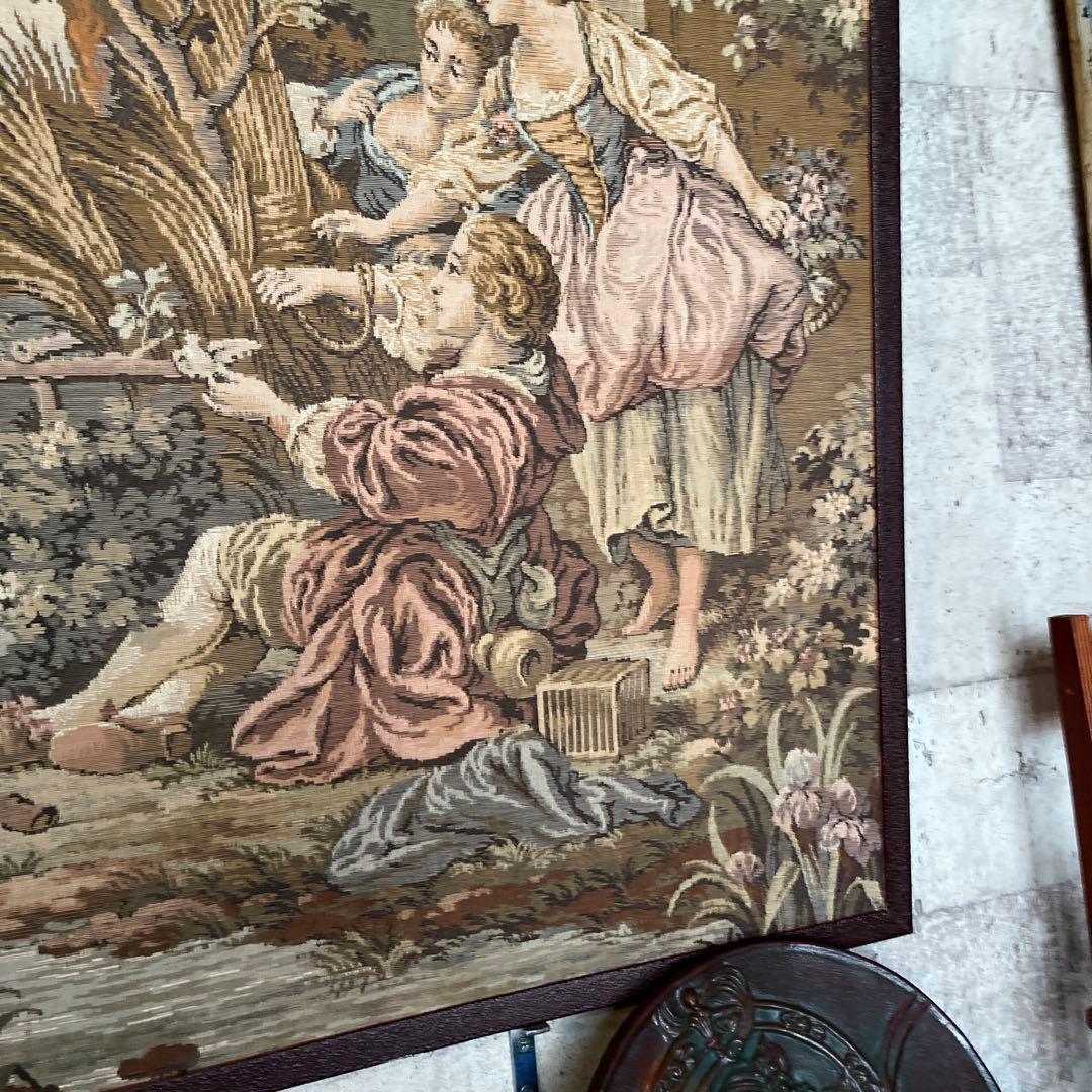 大型 バロックスタイル タペストリー 田園風景