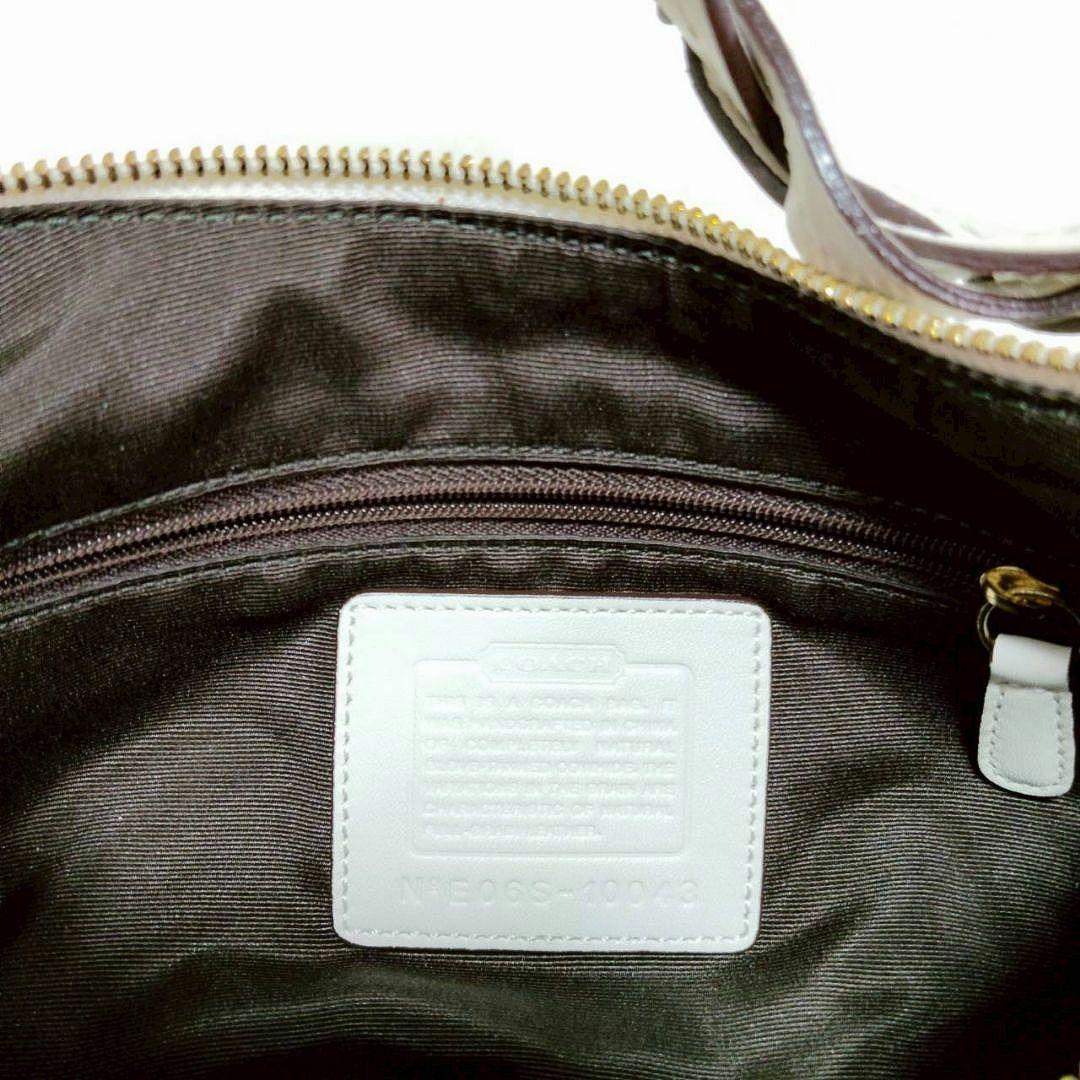 美品✨ COACH ホーボー ワンショルダーバッグ レザー ホワイト