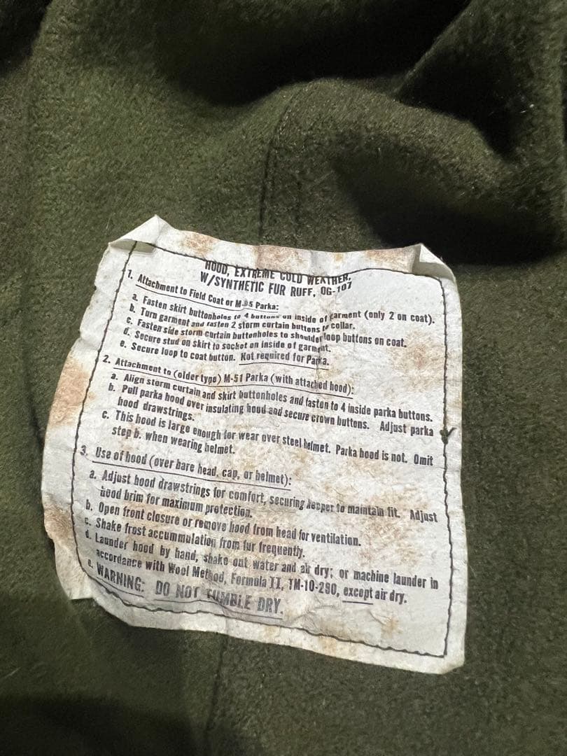 anytee購入70s 初期M-65モッズパーカーフルセットMサイズ コヨーテ