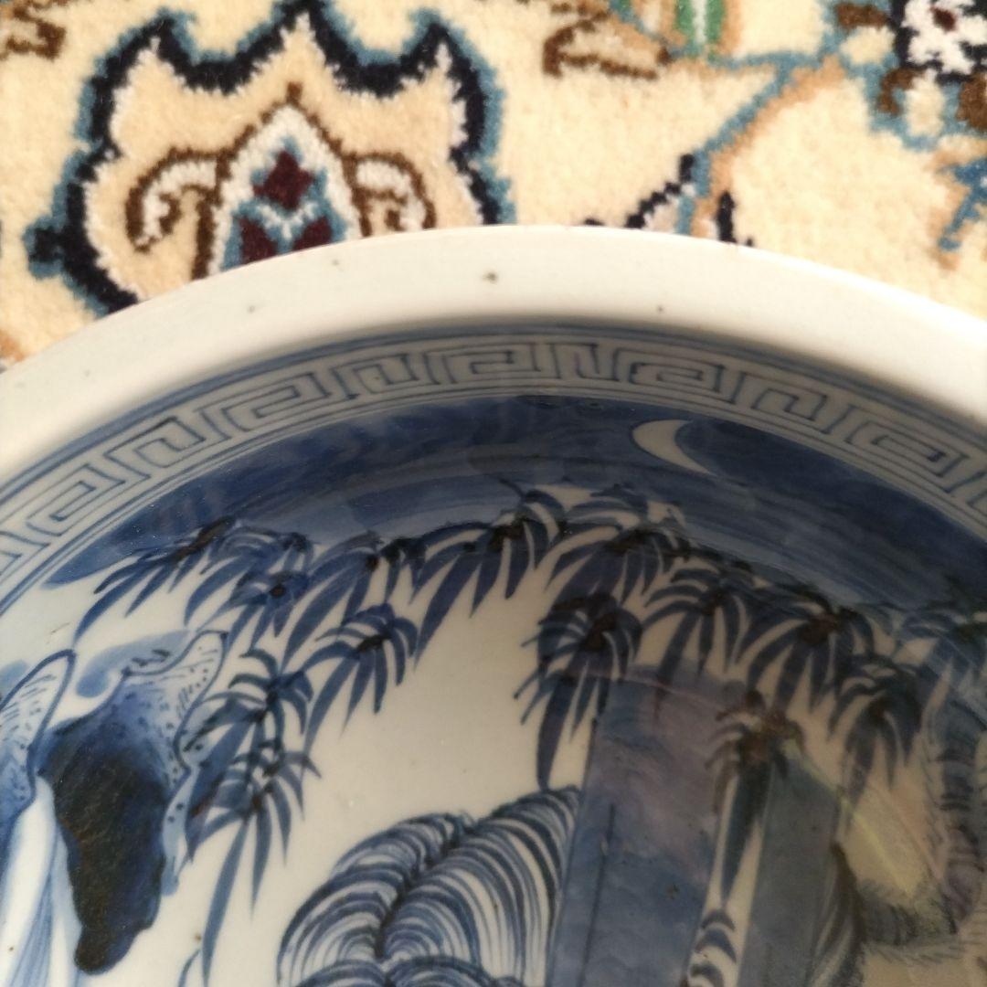 古伊万里 江戸期 竹虎 鉢 骨董 アンティーク