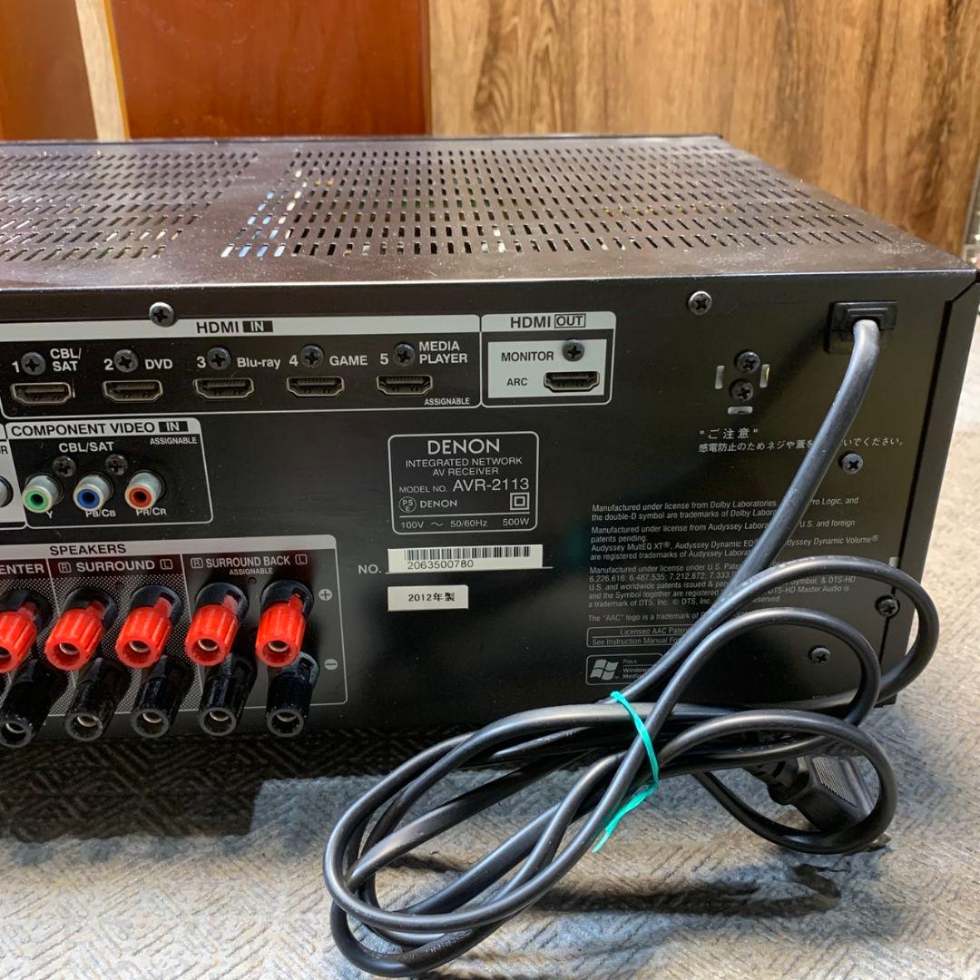 I456 DENON SC-T55SG スピーカー 木目調 AVR-2113-K