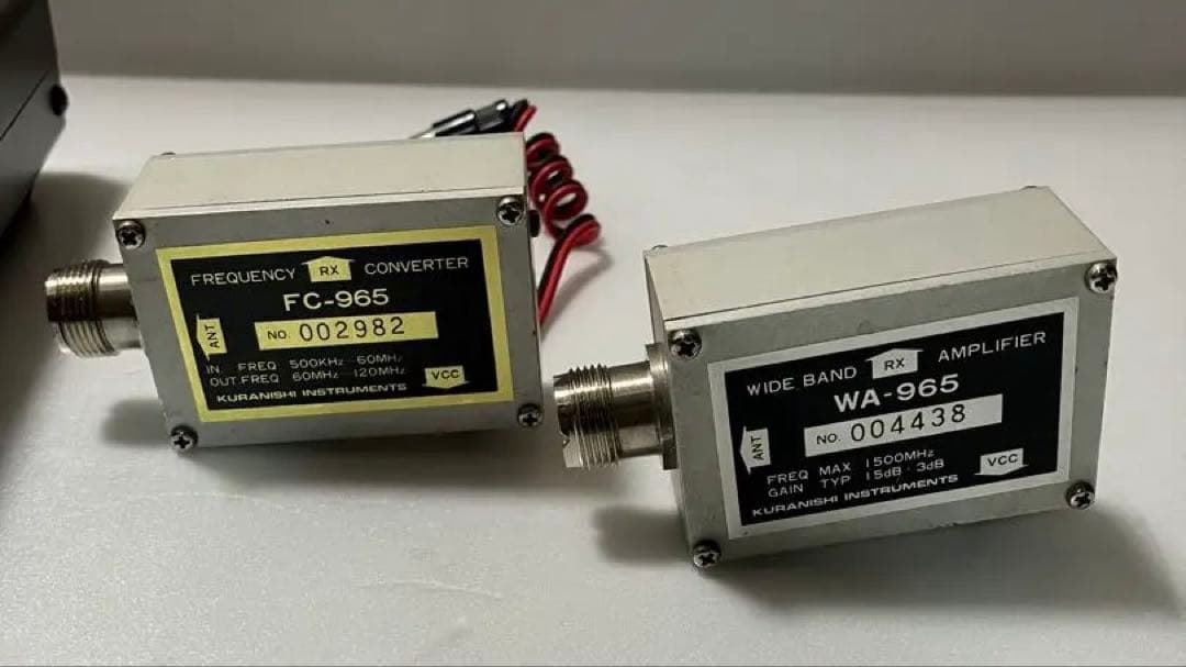 クラニシ FC-965 WA-965 CC-965 動作確認 セット