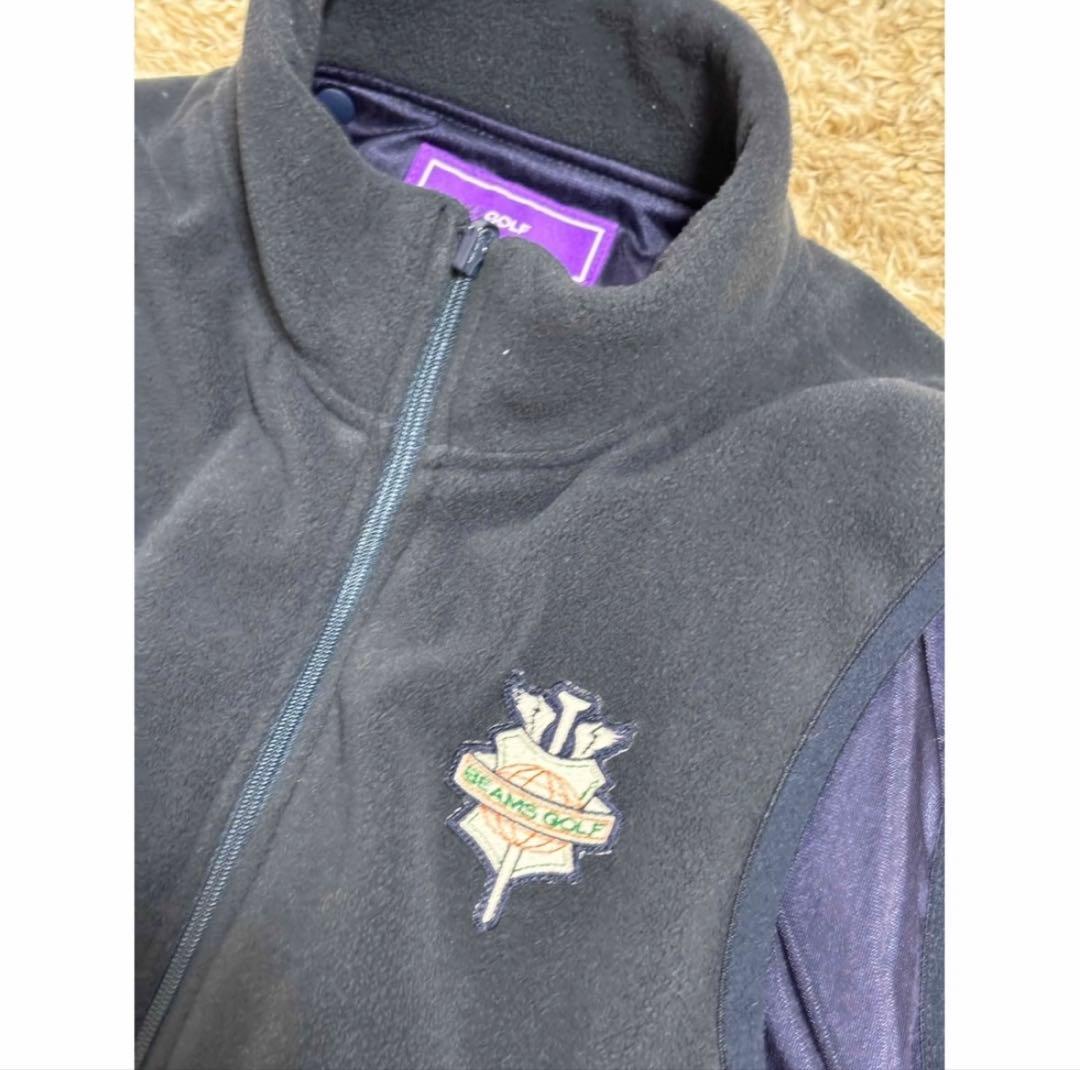 BEAMS GOLF メンズ ゴルフ ブルゾン ベスト S ネイビー