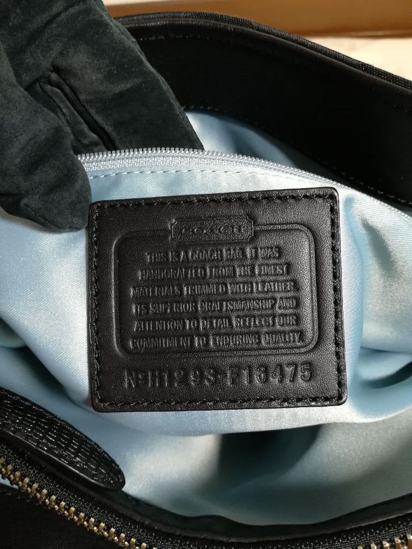 【場地】COACH シグネチャーバッグ ブラック