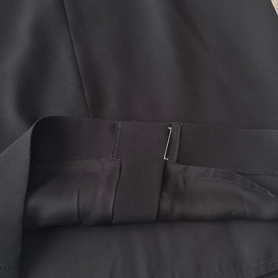 未使用級 BEIGE,ベイジ✨LUIZA ワンピース キーネック 黒 サイズ0