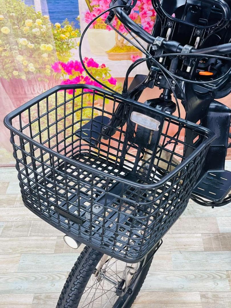 ヤマハPAS最上級バビー　マカロンラテ⭐️　子供乗せ電動アシスト自転車Y2131