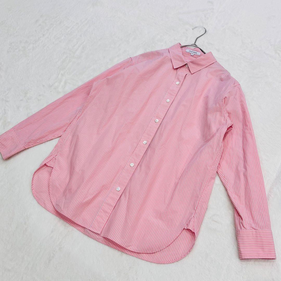 美品　23区 24SS CANCLINI シャツ ピンクストライプ　M