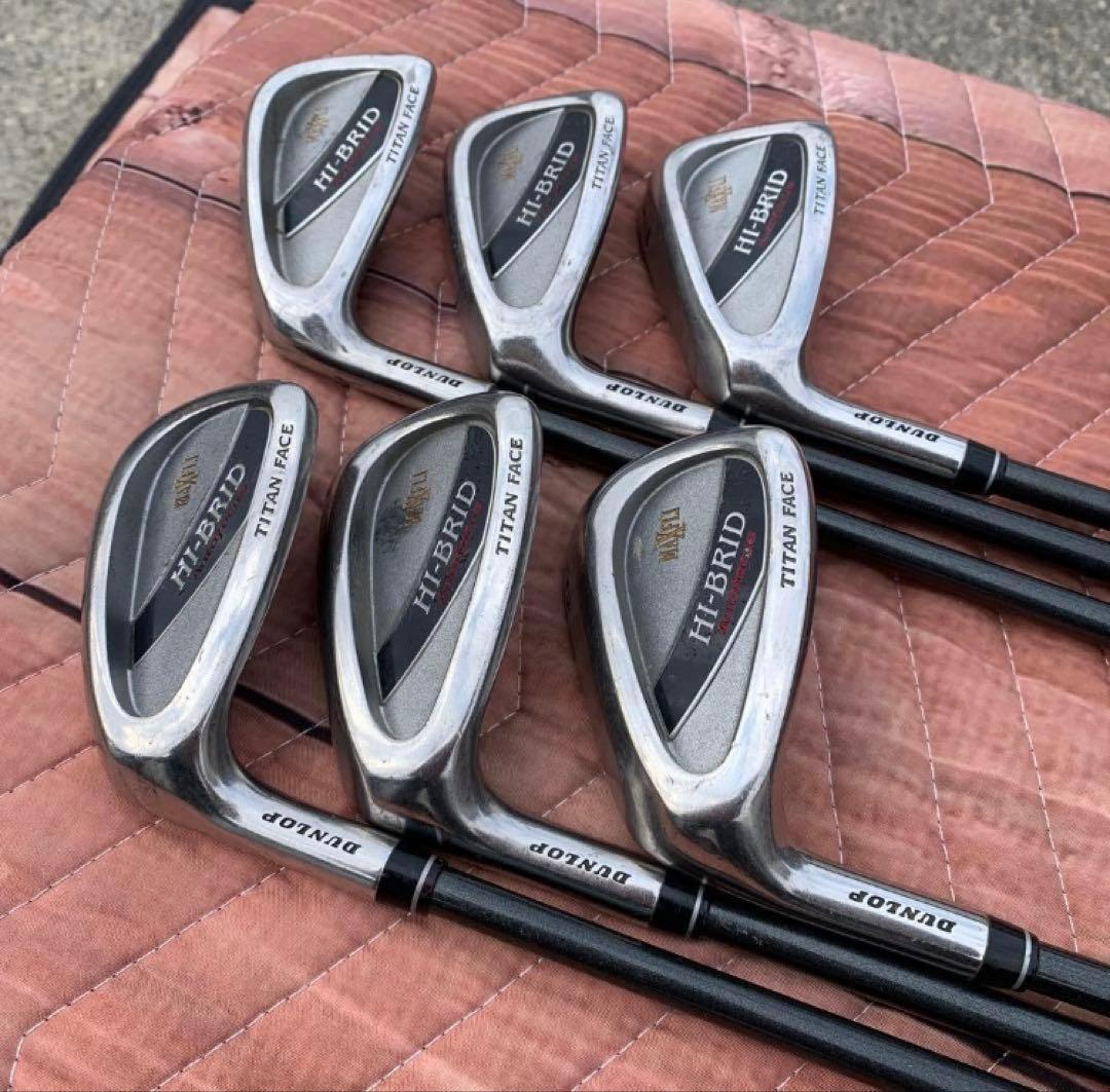 希少レフティ　DUNROP HI-BRID MAX FLI アイアン６本セットＲ
