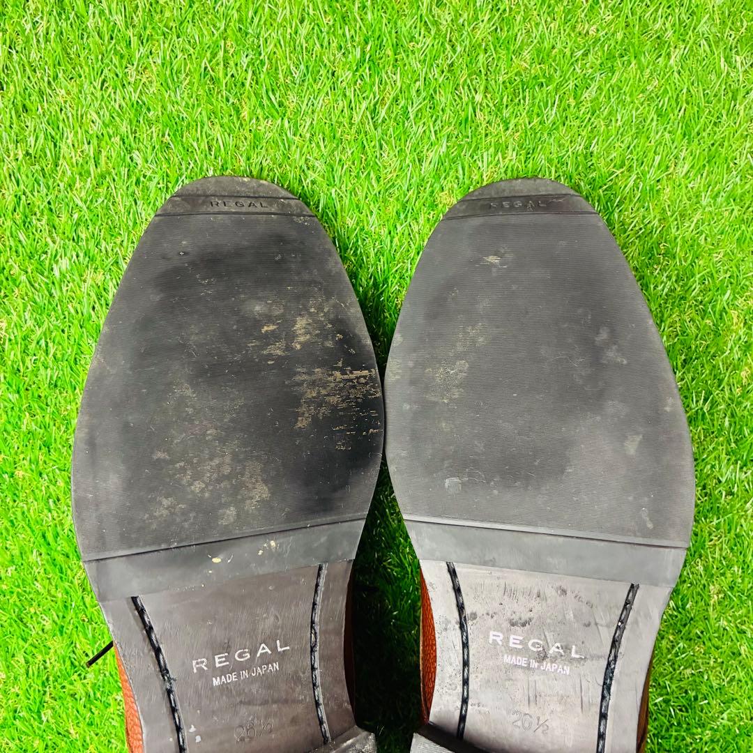 【極美品】REGAL 革靴 シボレザー ポストマン 厚底 パティーヌ 26½
