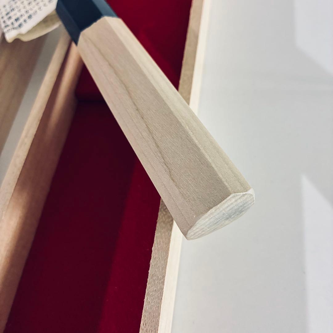 堺源吉 吉国　日本製 三徳 包丁 鍛造　18cm 青鋼 墨流　堺の包丁　堺一文字