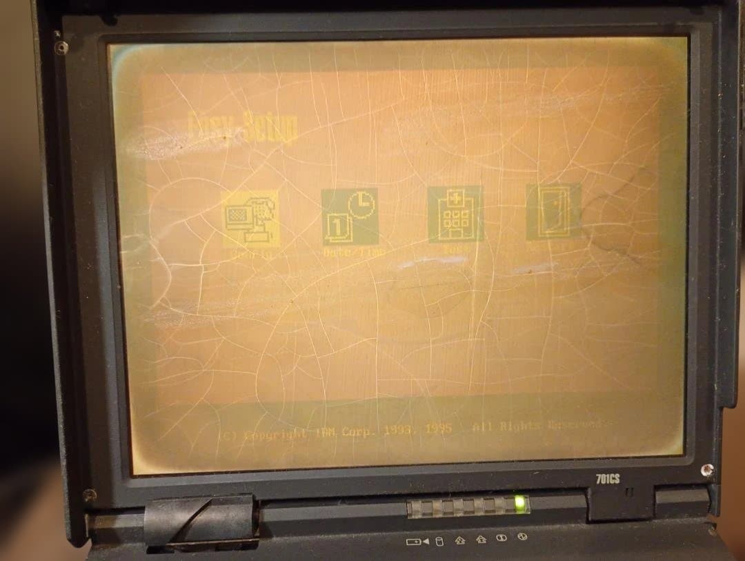 【ジャンク】IBM ThinkPad 701CS バタフライキーボード