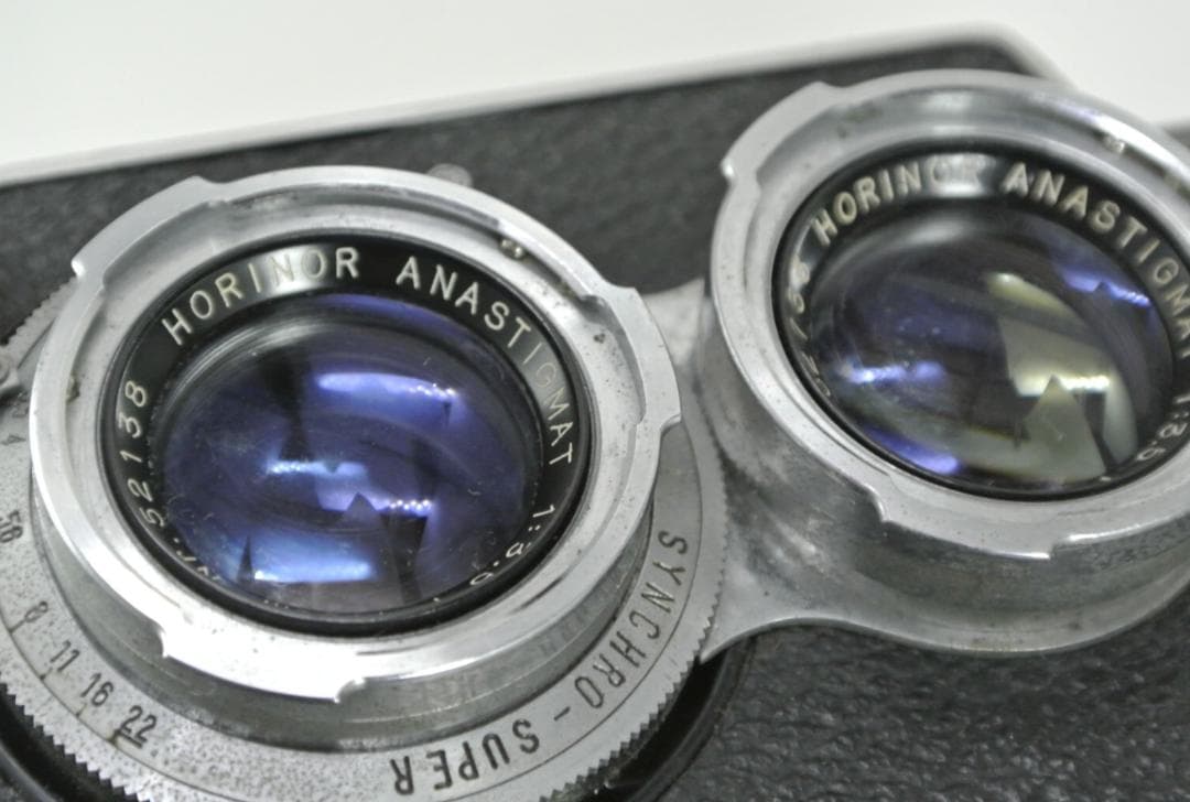 レア・ヴィンテージMANANFLEX 二眼レフカメラ1950年代F-1:3.5