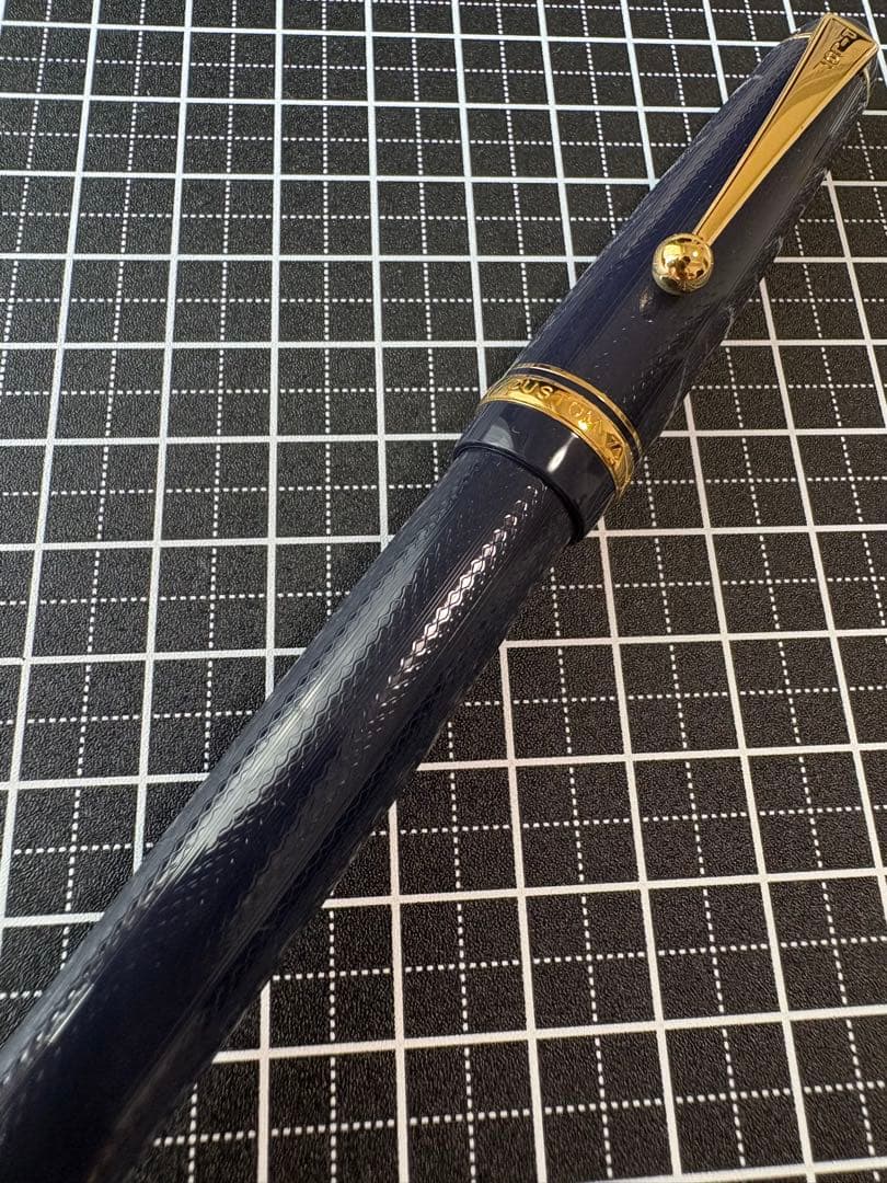 PILOT CUSTOM74 Dark-Blue 網目　万年筆　字幅FM